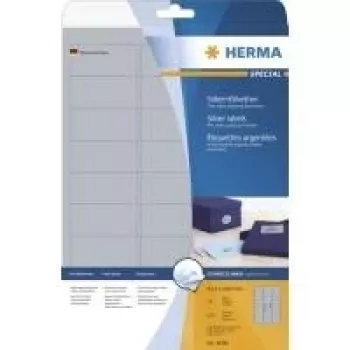 HERMA SuperPrint LaserCopy Ασημί αυτοκόλλητες ετικέτες 29,6 x 63,5 mm 675 ετικέτες 4098