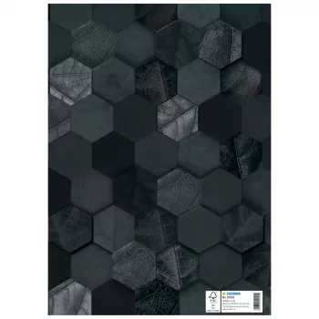 HERMA Θήκη X για τετράδια, χαρτόνι, DIN A4, Μαύρο, Επεξεργασμένη επιφάνεια, Πεδίο ετικέτας, 10 τεμ. (20091)