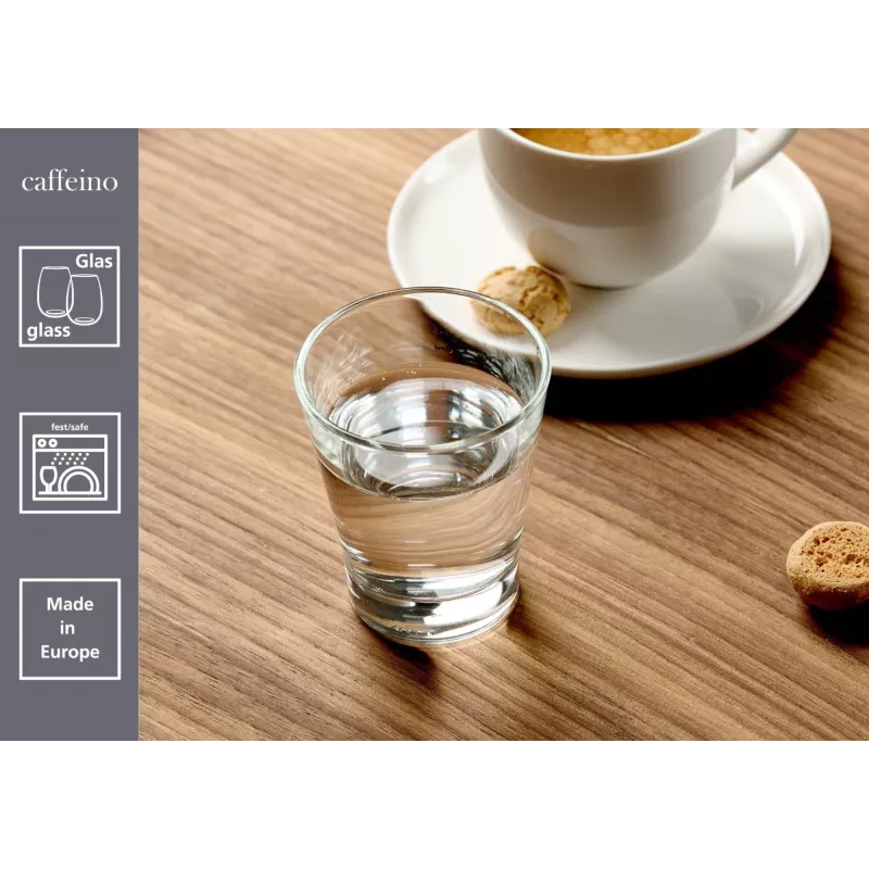 Ritzenhoff & Breker CAFFEINO Σετ ποτηριών εσπρέσο, 90 ml, διάφανο γυαλί, 6 τεμ. 824520