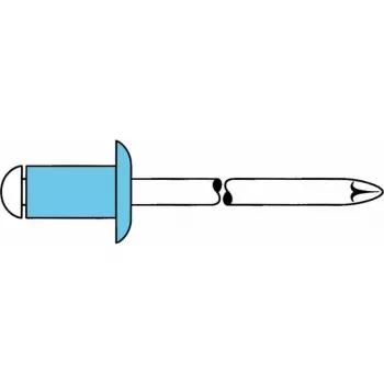 GESIPA Τυφλά πριτσίνια Ανοξείδωτο ατσάλι A2 5x8mm Επίπεδη στρογγυλή κεφαλή Εύρος σύσφιξης 2-4mm (6330924) 6330924 LEGIERUNGSZUSCHL
