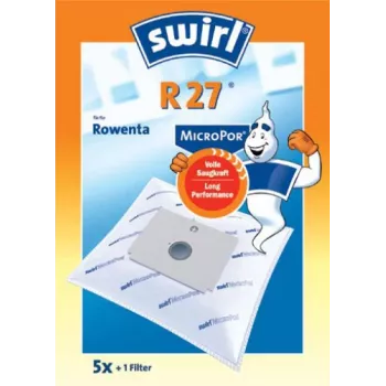 Melitta Swirl R 27 MicroPor Σακούλες ηλεκτρικής σκούπας, συσκευασία 5 τεμ. 170654