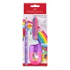 Faber-Castell Einhorn Jumbo σετ γραφής, βιολετί, 3 τεμ., μύτη 3 mm, εργονομικό τριγωνικό σχήμα 111528