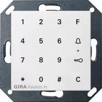 GIRA 260503 πλήκτρο με σύμβολο φωτός για System 55, λευκό 260503