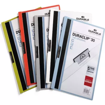 DURABLE DURACLIP 30 A4 Κλιπ συγκράτησης Μπλε (συσκευασία 25 τεμ.) 220057