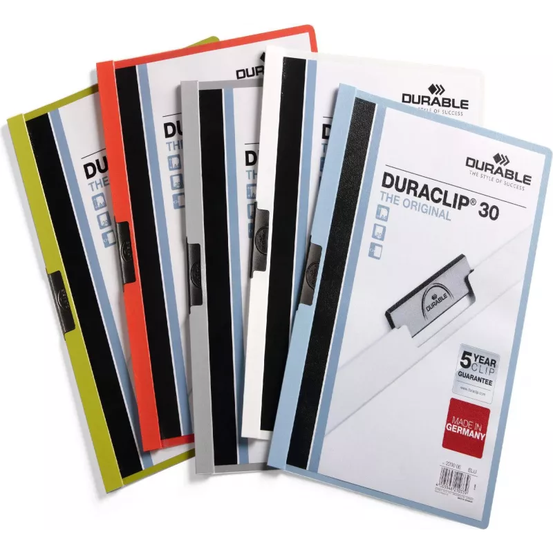 DURABLE DURACLIP 30 A4 Κλιπ συγκράτησης Μπλε (συσκευασία 25 τεμ.) 220057