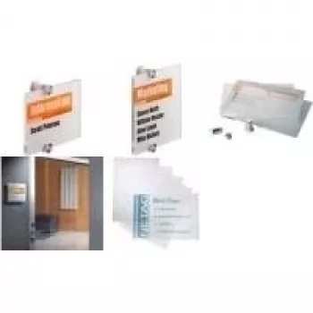 DURABLE CRYSTAL SIGN A3 Ανταλλακτικά φύλλα για πινακίδες πόρτας, 10 φύλλα, Διαφανή 483619