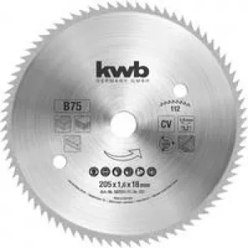 KWB 587511 δίσκος πριονιού 205 mm x 18 mm οπή, 40 δόντια, TCT, για ξύλο