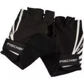 FISCHER Γάντια ποδηλάτου Sport, μέγεθος S/M, επενδεδυμένη παλάμη, αναπνέον επάνω μέρος, Velcro, unisex, μισά δάχτυλα 86313