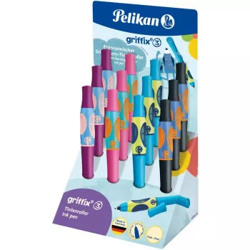 Pelikan griffix Στυλό μελάνης, βάση πάγκου, εργονομική ζώνη λαβής, για δεξιόχειρες, βασιλικό μπλε (605366)