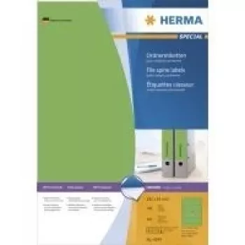 HERMA SuperPrint Ετικέτες ντοσιέ πράσινες 61 x 192 mm 400 ετικέτες (100 φύλλα x 4) 4299