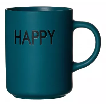 Ritzenhoff & Breker PETROL HAPPY Σετ φλιτζανιών καφέ, 390 ml, πορσελάνη, πλυντήριο πιάτων, 4 τεμ. 425642
