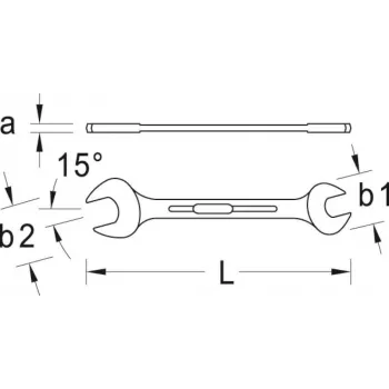 GEDORE Διπλό κλειδί 19x22 mm (6066770)