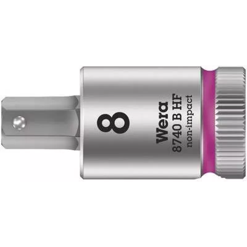 Wera Zyklop 8740 B HF 3/8 inch Hex Socket, 8 mm, with Holding Function 05003039001