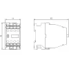 SIEMENS βοηθητικός επαφέας 62E 6NO+2NC AC230V 3TH4262-0A (3TH42620AP0)