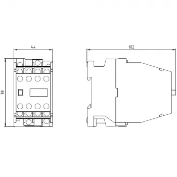 SIEMENS βοηθητικός επαφέας 62E 6NO+2NC AC230V 3TH4262-0A (3TH42620AP0)