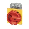 Siemens 3LD2804-0TK53 τριπολικός διακόπτης φορτίου / διακόπτης έκτακτης ανάγκης, 125 A, μπροστινή τοποθέτηση, κόκκινο/κίτρινο