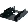 RENKFORCE HDA-252P 3,5 ίντσες σε 2x 2,5 ίντσες πλαίσιο τοποθέτησης HDD/SSD, μέταλλο, μαύρο