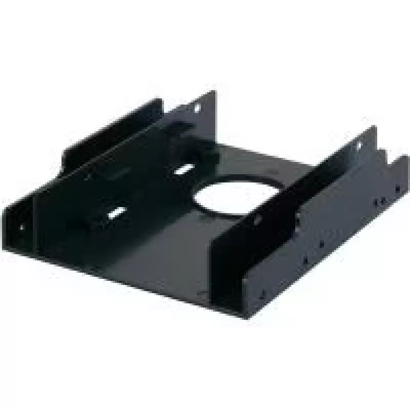 RENKFORCE HDA-252P 3,5 ίντσες σε 2x 2,5 ίντσες πλαίσιο τοποθέτησης HDD/SSD, μέταλλο, μαύρο