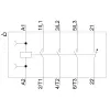 Siemens SIRIUS 3RT2 επαφέας ισχύος 3RT2018-2AP02, 3-πολικός, 18 A, πηνίο 24 V AC, βίδες