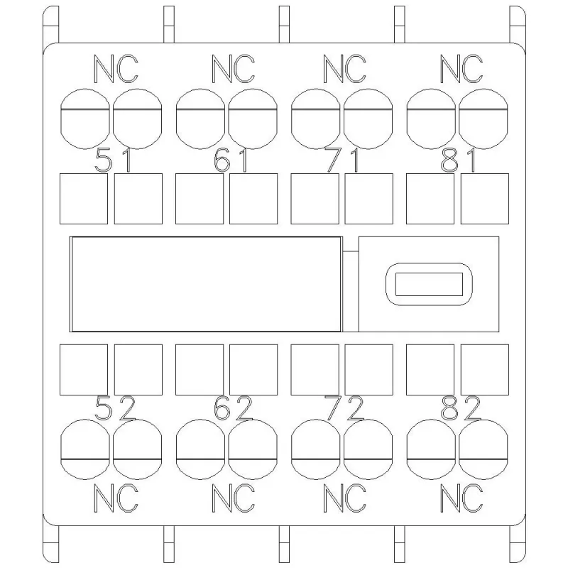 SIEMENS μπλοκ βοηθητικών επαφών 40E SB10E S00 3RH2911-2G (3RH29112GA04)