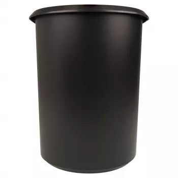 HELIT the double Καλάθι Αχρήστων, Οβάλ, 20 L, Μαύρο, PE, Χωρίς Καπάκι, Μέρος 1 (H6103795)