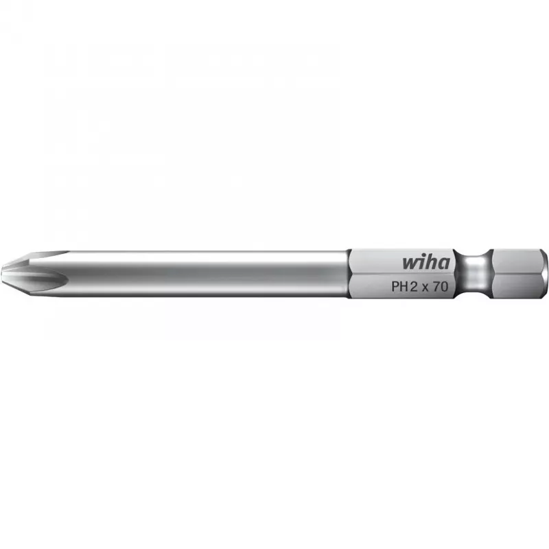 Wiha Phillips PH1 25mm Hex E6.3 Χρώμιο-Βανάδιο Bit 22509