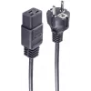 SHIVERPEAKS Basic Καλώδιο Τροφοδοσίας Schuko σε IEC C19, 3 m, 16 A, Μαύρο BS60015-S