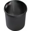 HELIT H6106495 Στρογγυλός πυρίμαχος κάδος απορριμμάτων, 18 L, μαύρο