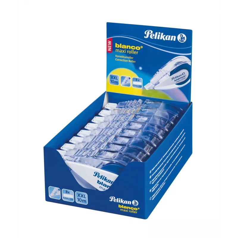 Pelikan blanco Maxi Διορθωτικό ρολό, 4,2 mm x 10 m, χωρίς διαλύτες, λευκό 340315