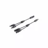 SHIVERPEAKS PV4 Σετ καλωδίων T-adaptor, 2-σε-1, 4 mm², μαύρο, 30 cm BS02-21032