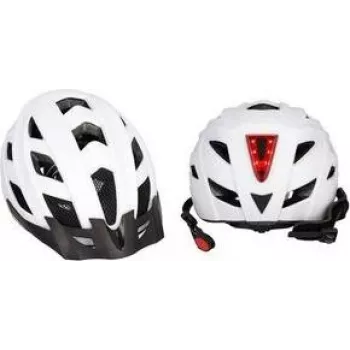 FISCHER Urban Plus Atlanta Κράνος ποδηλάτου S/M κέλυφος πολυανθρακικού με εσωτερικό EPS, πίσω φως LED, δίχτυ προστασίας από έντομα, ζελατίνα 720031