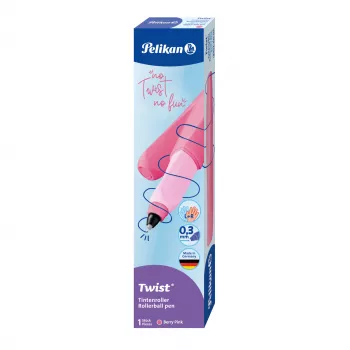 Pelikan Twist Rollerball Pen Berry Pink – Εργονομικό, για αριστερόχειρες και δεξιόχειρες 300010121