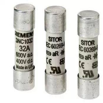 SIEMENS SITOR Κυλινδρική ασφάλεια 80A 660V AC/700V DC gR 22x58mm (3NC2280)