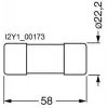 SIEMENS SITOR Κυλινδρική ασφάλεια 80A 660V AC/700V DC gR 22x58mm (3NC2280)