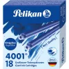 Pelikan 4001 GTP/18 βασιλικού μπλε τυπικές μεγάλες φύσιγγες μελάνης, συσκευασία 18 τεμ. 300735