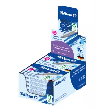 Pelikan Eco Ανταλλακτικό φυσίγγιο rollerball για Pelikano/Twist, βασιλικό μπλε, 65% ανακυκλωμένο πλαστικό, 1 τεμάχιο 300010004