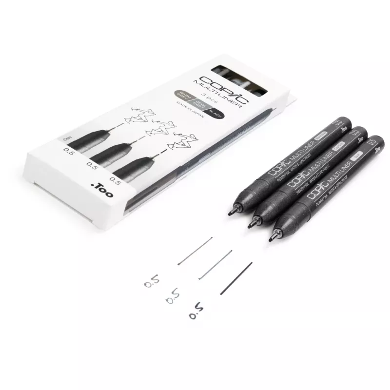 COPIC Multiliner Fineliner μαύρο 0,5 mm, 3 τεμ. (22075633)