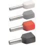 Klauke 87313 Διπλό ακροχιτώνιο 2 x 0,75 mm² γκρι