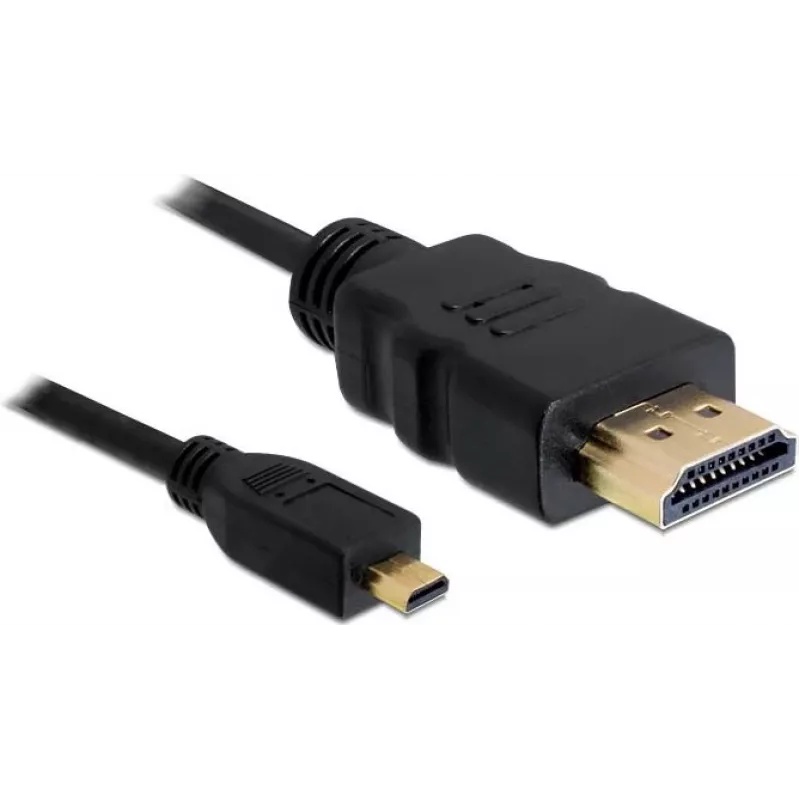 DeLOCK καλώδιο HDMI σε Micro-HDMI 2 m, 32 AWG, High Speed με Ethernet, 4K 82664