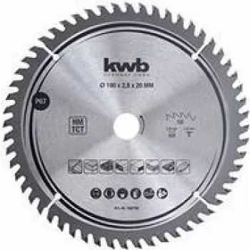 kwb 586768 δίσκος κοπής με καρβίδιο 190 x 20 mm, 48 δόντια, ATB, για ξύλο