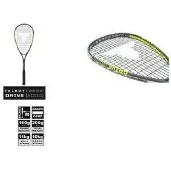 TALBOT torro Drive 2000 ρακέτα squash, μαύρο/κίτρινο, Allround-Plus Balanced 251002