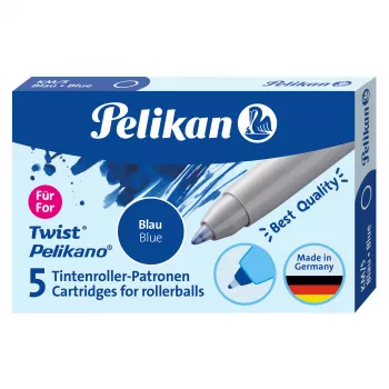 Pelikan μελανοταινίες rollerball συσκευασία 5 τεμ. μπλε (824705)