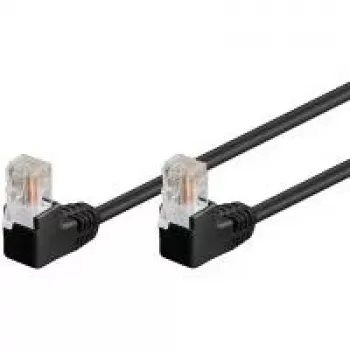 Wentronic 96086 Cat5e U/UTP RJ45 καλώδιο patch, μαύρο