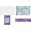 ROTH σιδερότυπα γράμματα για DIY υφασμάτινη σχολική τσάντα, λευκό, αλφάβητο A-Z, φύλλο 150 x 210 mm, 1 φύλλο 658116