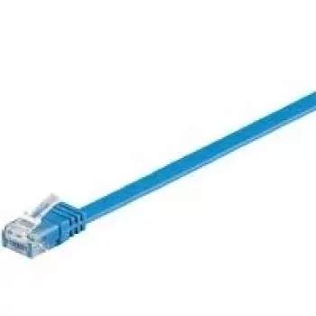 Wentronic RJ-45 CAT6 καλώδιο patch 0,5m, U/UTP, μπλε 96395