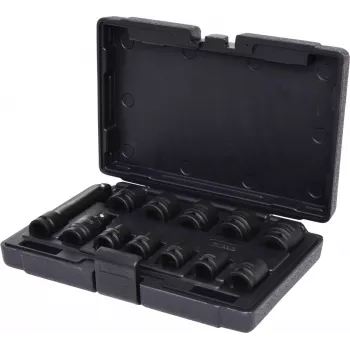 KS TOOLS 1/2 ίντσες σετ καρυδάκια κρουστικά εξάγωνα, κοντά, 12 τεμ. (515.0112)