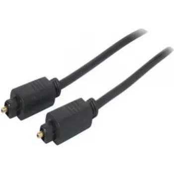 SHIVERPEAKS 3,0 m Toslink σε Toslink οπτικό καλώδιο ήχου, επιχρυσωμένοι σύνδεσμοι, μαύρο BS69004-3.0