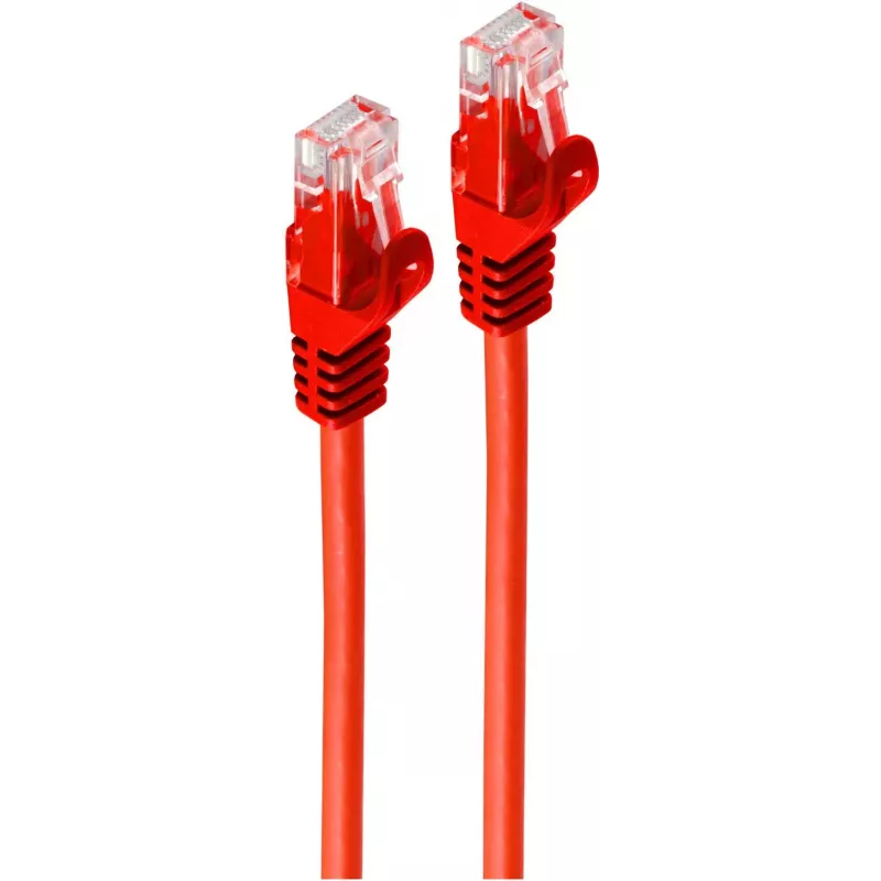 SHIVERPEAKS BASIC-S Καλώδιο patch Cat.6A U/UTP, κόκκινο, 30 m, RJ45, 10 Gbps BS08-35484