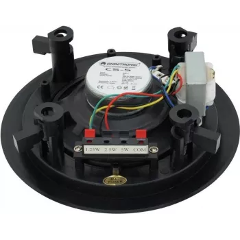 Omnitronic 80710211 Ηχείο PA γραμμής 100V 5W μαύρο ευρείας ζώνης επίτοιχης τοποθέτησης IP44