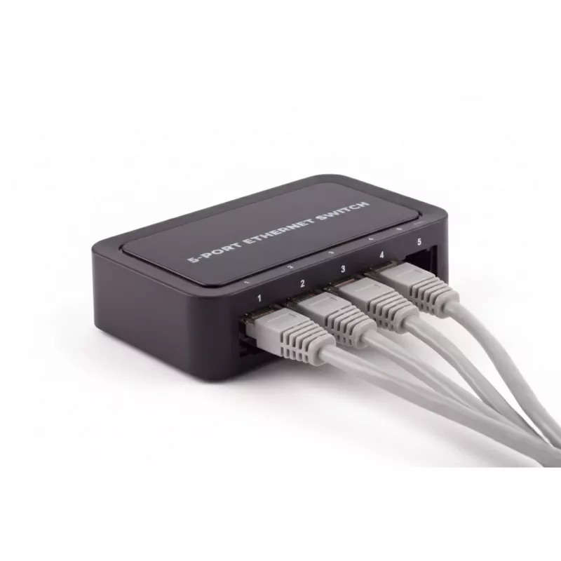 SHIVERPEAKS BS08-01110 Switch desktop 5 θυρών Fast Ethernet unmanaged, 10/100 Mbps, μαύρο